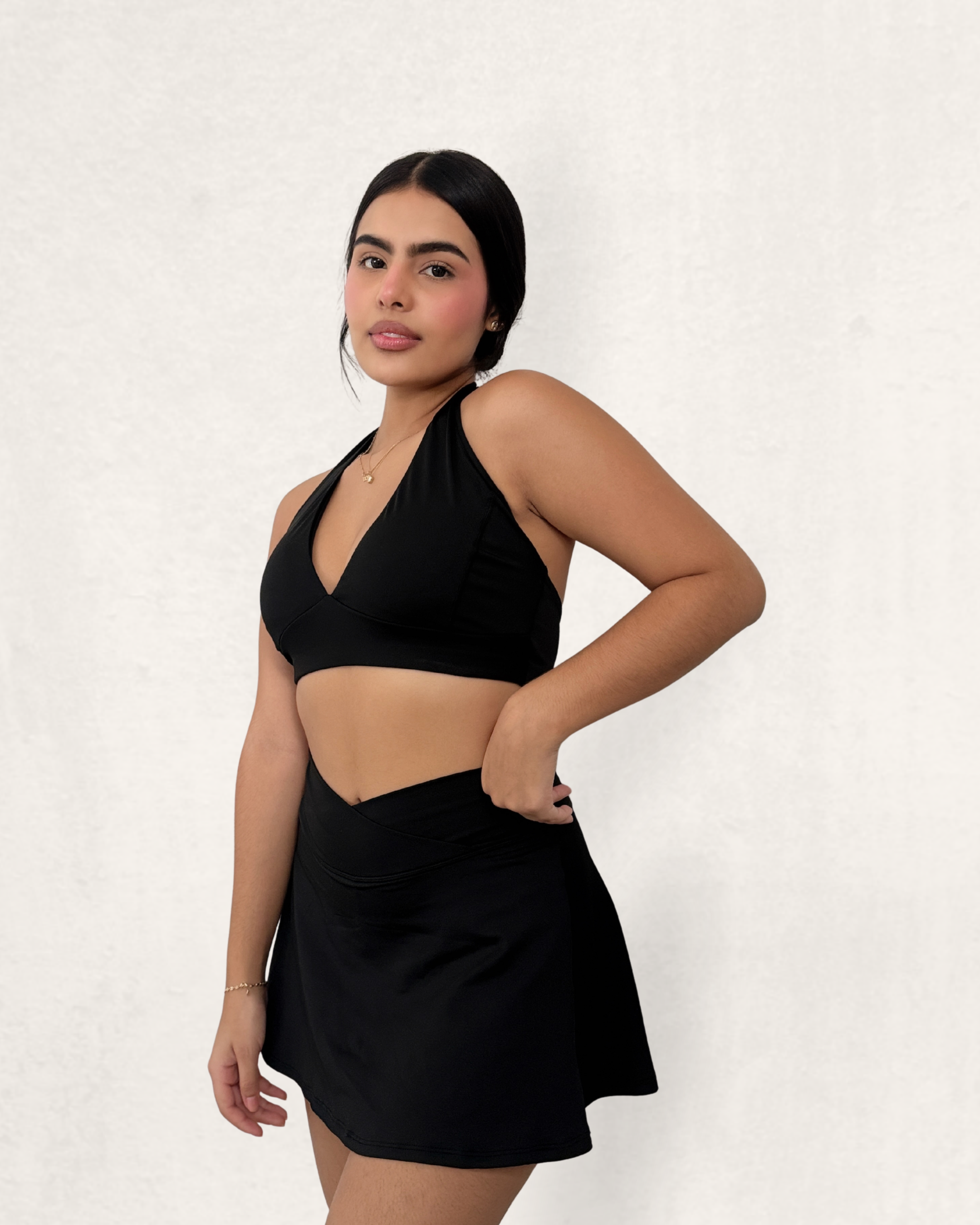 Conjunto Halter + Falda
